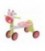Houten loopfiets koe roze