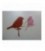 Kapstok rood/witte vogel metaal