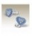 Tiara - Kinderoorbellen - hartje blauw mix