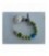 Speenkoord blauw/lime + witte clip
