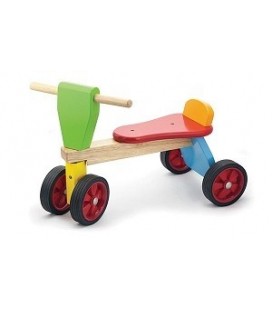 Loopfiets hout multi kleuren