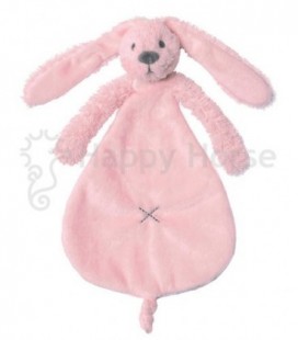 pink rabbit richie tuttle knuffeldoek happy horse