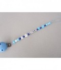 Speenketting blauw met naam