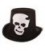 Halloween skelet hoed