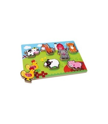 Boerderijdieren massieve puzzel