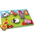 Boerderijdieren massieve puzzel