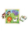 houten puzzel dierenpark