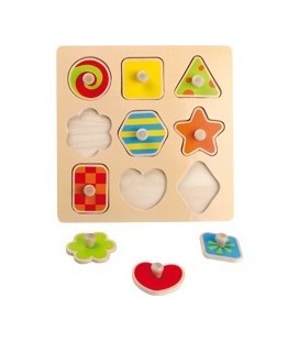 Houten puzzel vormen