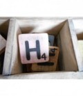 Scrabble letter H