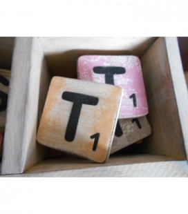 Scrabble letter T