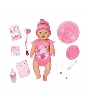 BABY born interactieve pop met 9 functies - roze