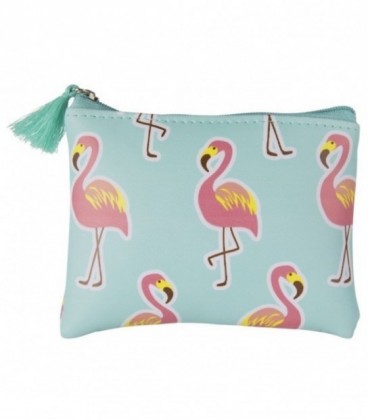 Portemonneetje flamingo - roze