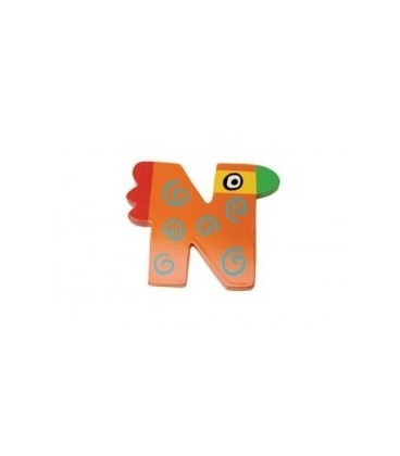 Houten Naamletter N