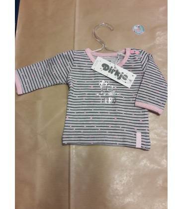 Baby shirt meisje met streepjes
