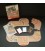 Houten keezbord 4-6 persoons puzzelvorm