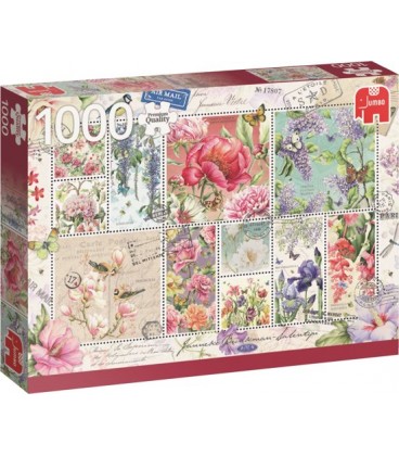 Jumbo puzzel 1000 stuks Flower stamps