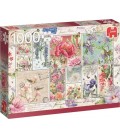 Jumbo puzzel  1000 stuks Flower stamps