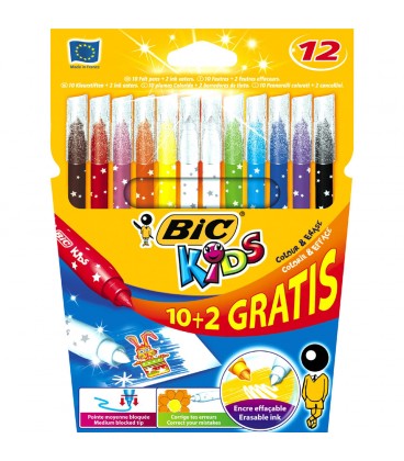 10+2 bic kids uitwasbare toverstiften