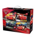 King Cars puzzel 4 in 1  - stukjes  12 - 16  -20 - 24