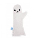 Baby shower glove - grijs zeehond