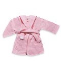 Badjas licht roze / baby roze 0-12 mnd