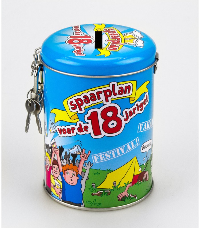 spaarpot 18 verjaardag cadeau