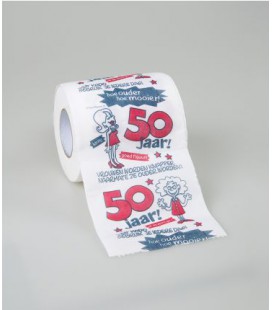 Toiletpapier - 50 jaar vrouw jarig