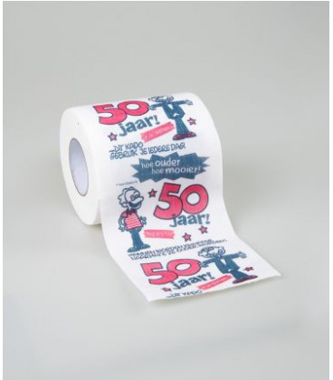 Toiletpapier - 50 jaar man jarig