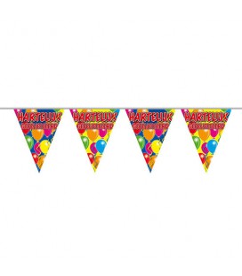 Vlaggenlijn Happy Birthday ballonnen