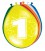 Cijferballon 1 jaar