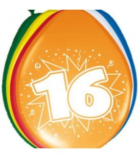 Cijferballon 16 jaar