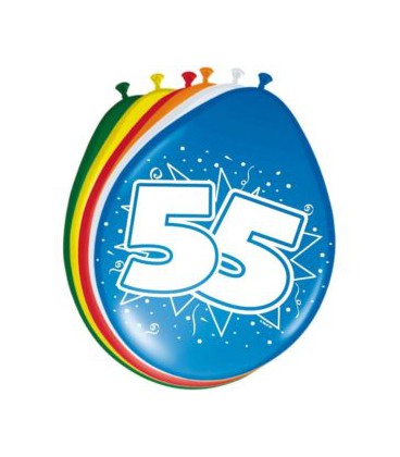 Cijferballon 55 jaar
