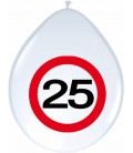 Ballonnen 25  verkeersbord