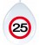 Ballonnen 25  verkeersbord