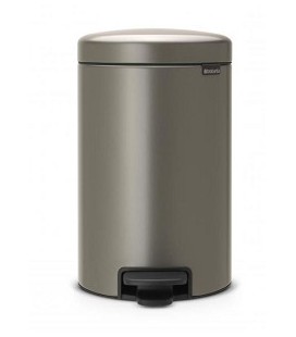 Brabantia pedaalemmer newicon 12 liter platinum