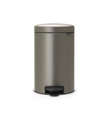 Brabantia pedaalemmer newicon 12 liter platinum