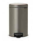 Brabantia pedaalemmer newicon 12 liter platinum