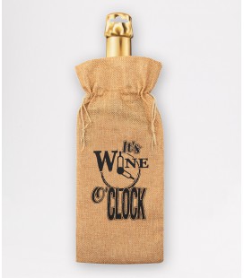 Bottle gift bag - it's wine o'clock