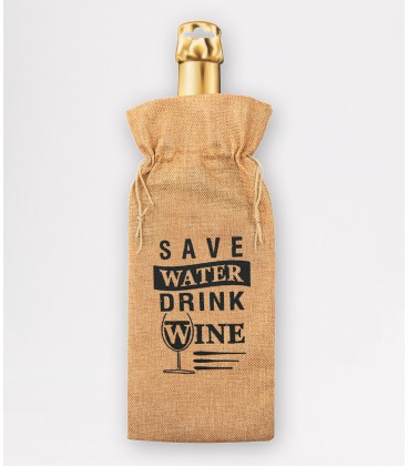 Bottle gift bag - save water