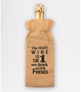 Bottle gift bag - the best wine
