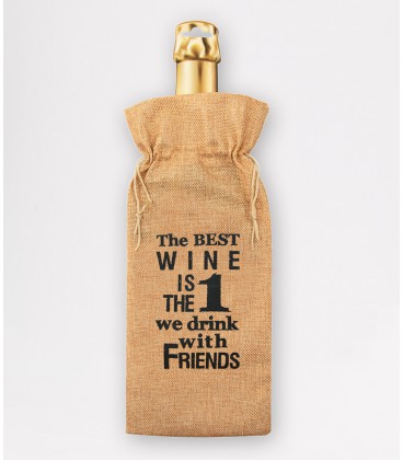 Bottle gift bag - the best wine