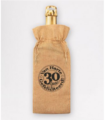 Bottle gift bag - 30 jaar