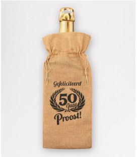 Bottle gift bag -  50 jaar