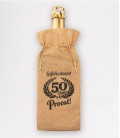 Bottle gift bag -  50 jaar