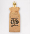 Bottle gift bag -  50 jaar abraham