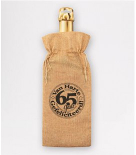 Bottle gift bag -  65 jaar