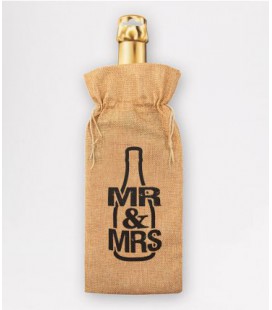 Bottle gift bag -  Mr & Mrs