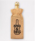 Bottle gift bag -  Mr & Mrs