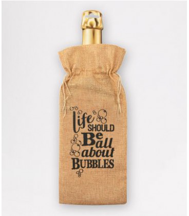 Bottle gift bag - Bubbles