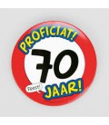 70 jaar verjaardag